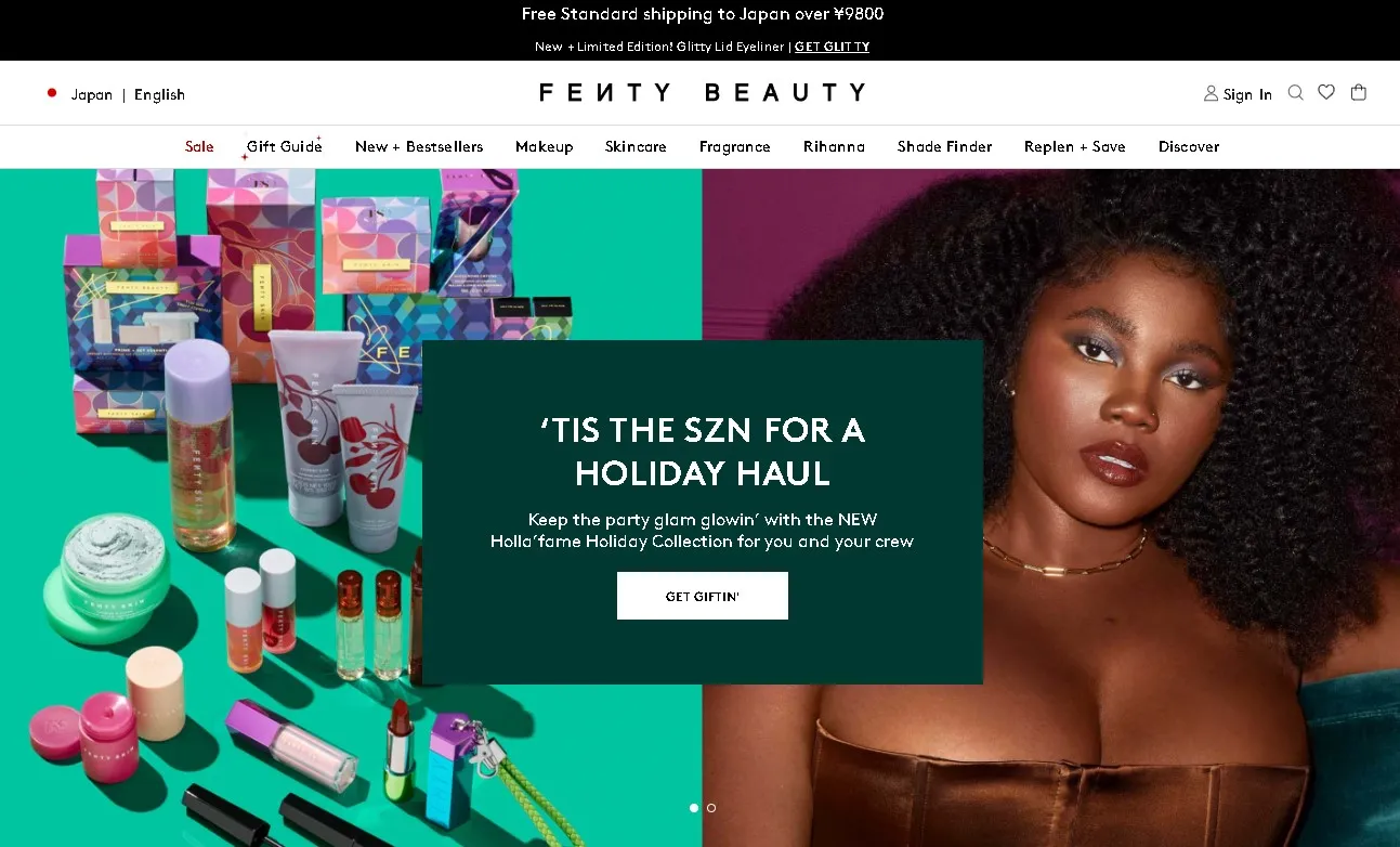 フェンティ ビューティー バイ リアーナ（FENTY BEAUTY BY RIHANNA）の公式サイト